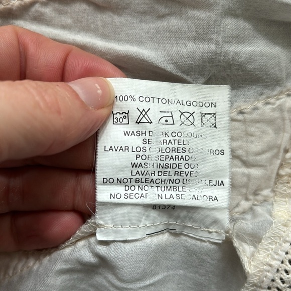 Atmosphere Cream Lace Accent Lightweight Cardigan - Picture 9 of 9